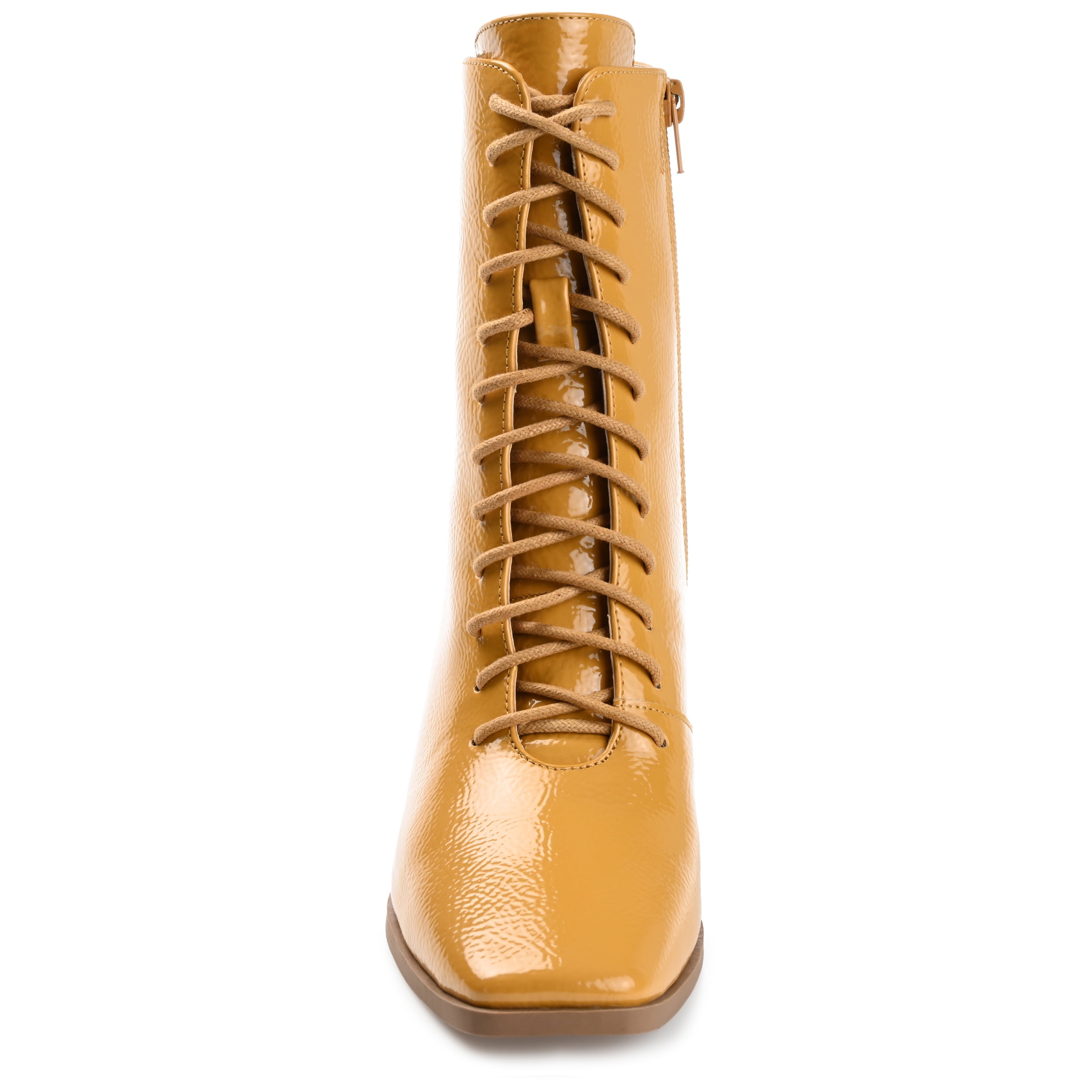 Journee Womens Covva Inside Zip Stacked Heel Booties, Widths Available