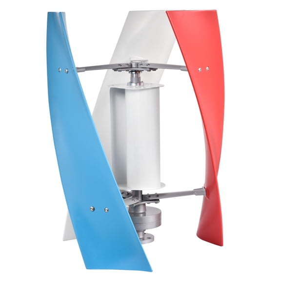 24V-3000W Wind Turbine Generator Kit with Anemometer, 3-Blade Wind Power Generator, Controller & Adjustable Windward Direction, Suitable for Home, RVs, Boats, Farm