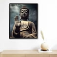 thumbnail image 4 of Nawypu NWT Framed Canvas Wall Art for Living Room, Bedroom Buddha Canvas Prints for Home Decoration Ready to Hanging 12x16in, 4 of 4