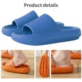 thumbnail image 4 of Zapatillas de casa, sandalias antideslizantes de EVA, zapatillas de suela gruesa con punta abierta para parejas, azul, adecuadas para el tamaño 37-38 2 piezas seitruly AP001383-24B, 4 of 7