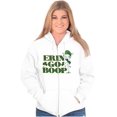 thumbnail image 3 of Betty Boop Irish St Patricks Day Zip Hoodie Sweatshirt Women Brisco Brands M, 3 of 6