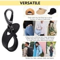 thumbnail image 5 of 2 Pack Hat Clip for Travel, Hands-Free Bag, Backpack, Purse, and Hiking Gear Clip-on Holder Strap for Baseball, Snapback, and Ponytail Caps - Black, 5 of 8
