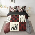 thumbnail image 2 of Feelyou Rustic Hunting Deer Bedding Comforter Set 7 Pieces, Farmhouse Boating Lover Full Bedding Set, Western Lodge Cabin Reversible Fitted Sheet Flat Sheet, Microfiber Bedroom Decor, 2 of 8