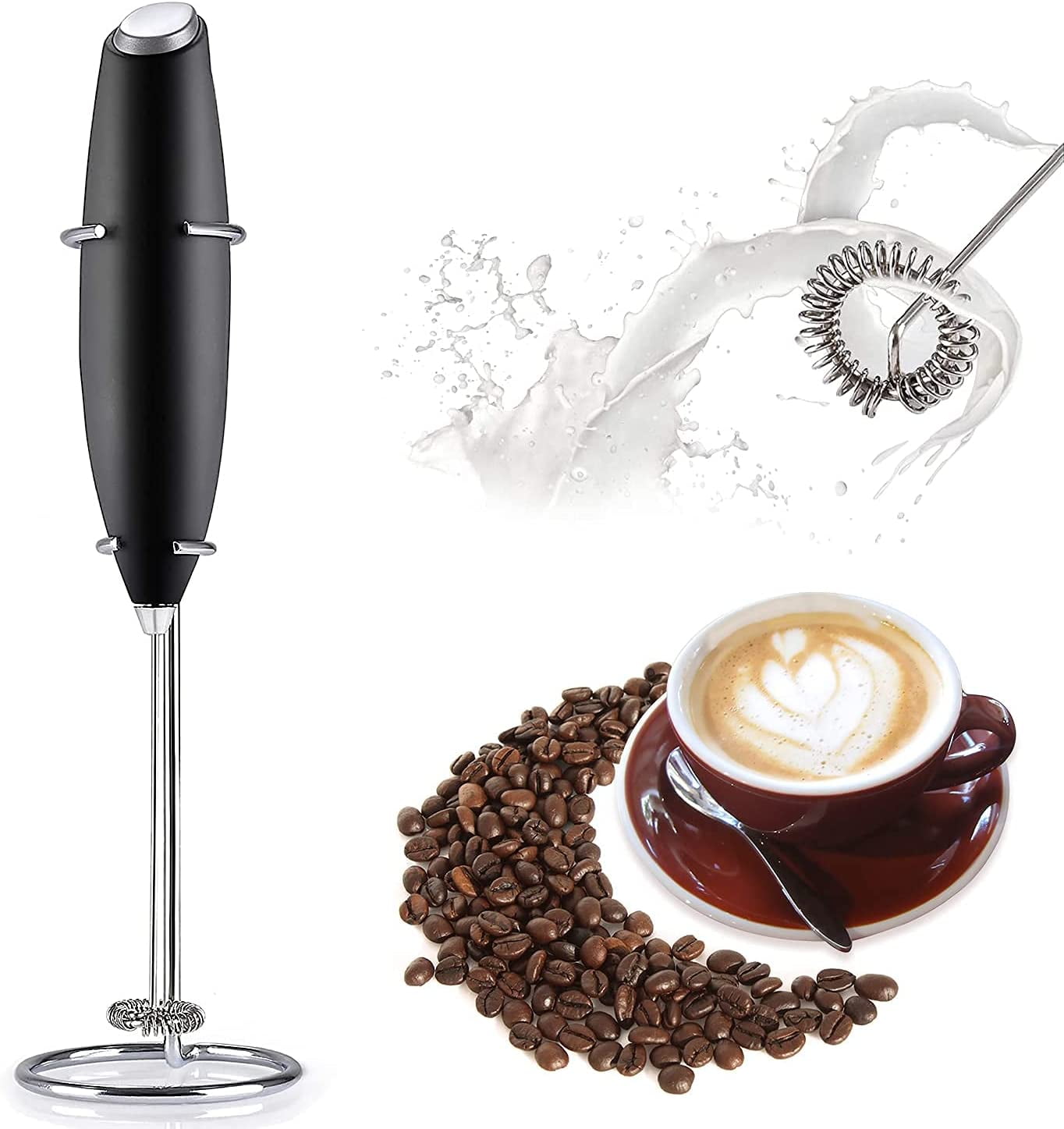 electric hand mixer coffee foam maker