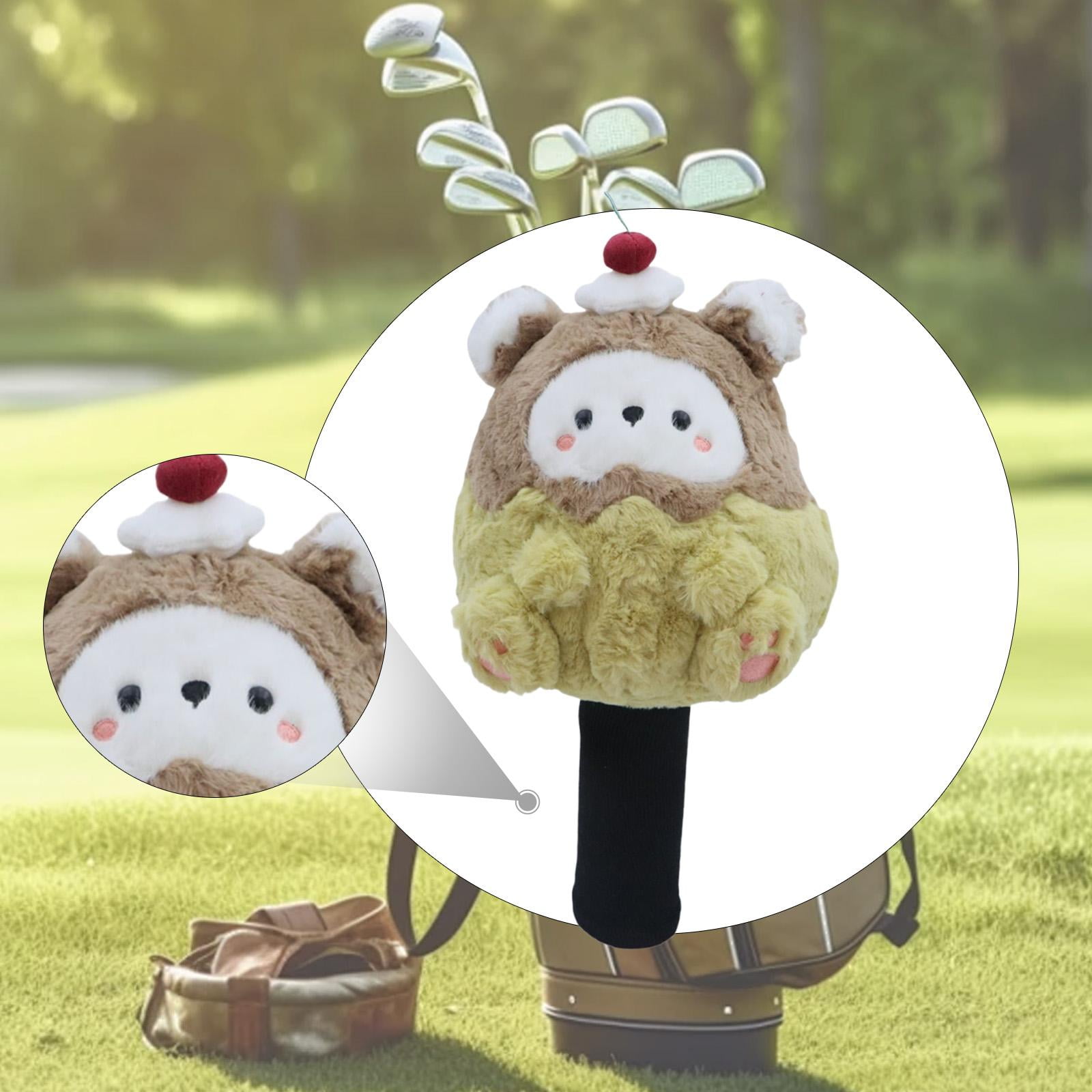 funtasica Driver Headcover Golf Driver Head Cover Cartoon Bear Plushie, Easy on Off, Cute Funny Protection Golf Club Cover for Friends
