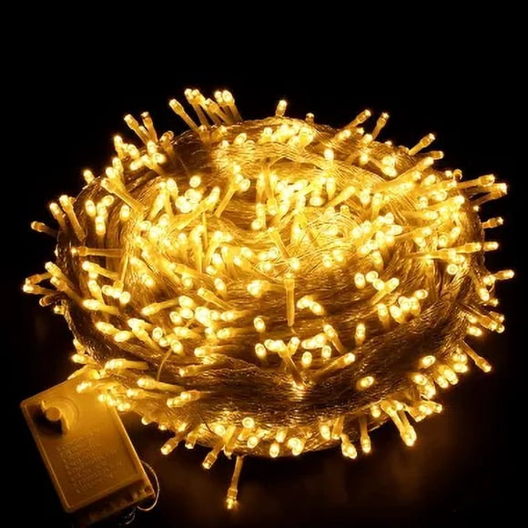 Cadena de luces LED para exteriores, luces estrelladas, cadena de luces navideñas para bodas, luces decorativas navideñas, luces intermitentes, ingeniería de iluminación para exteriores