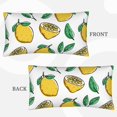 thumbnail image 7 of King Pillow Cases Standard Size - Cute Lemon Forest Green Leaves Soft Envelope Closure Microfiber Block Print Pillow Cover, Wrinkle Stain Resistant Travel Pillow Covers Standard Size 20x36in, 7 of 7