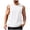 Mens Shirts White, variant on Big & Tall Tank Tops Men Sleeveless Crew Neck Button Muscle Shirt Athletic Training Tee Fathers Gift
