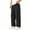 Black, variant on Girls Boys Sweatpants Baggy Cotton Wide Leg Elastic Waist Sweat Pants Fall Dance School Trousers with Pockets Yellow