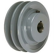 3.95" x 5/8" Double V Groove Pulley / Sheave # 2BK40X5/8