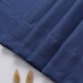 thumbnail image 3 of OVZME Bethany 2 Panels Small Cafe Curtains 30 Inch Length, Faux Linen Textured Half Window Curtains for Kitchen Bathroom Farmhouse Country, Light Filtering Blue Short Curtains, Each 30"Wx30"L BLUE, 3 of 7