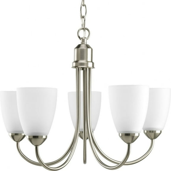 P4441-09-Progress Lighting-Gather - Chandeliers Light - 5 Light in Transitional and Traditional style - 20.5 Inches wide by 15 Inches high-Brushed
