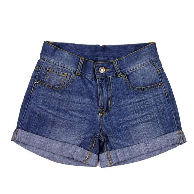 Bienzoe Short en Denim pour Fille Denim Foncé 12