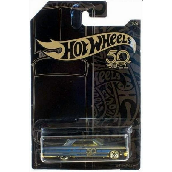 Hot Wheels Black & Gold '64 Impala Die-Cast Car