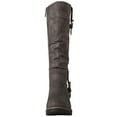 thumbnail image 4 of GLOBALWIN Women's Chunky Heel Grey Knee High Riding Boots 8M, 4 of 7