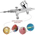 thumbnail image 5 of Airbrush Kit, Dual Action Airbrush Kit 0.2mm/0.3mm/0.5mm Needle Art Spray Gun for Cake/Nail/Model, 5 of 5