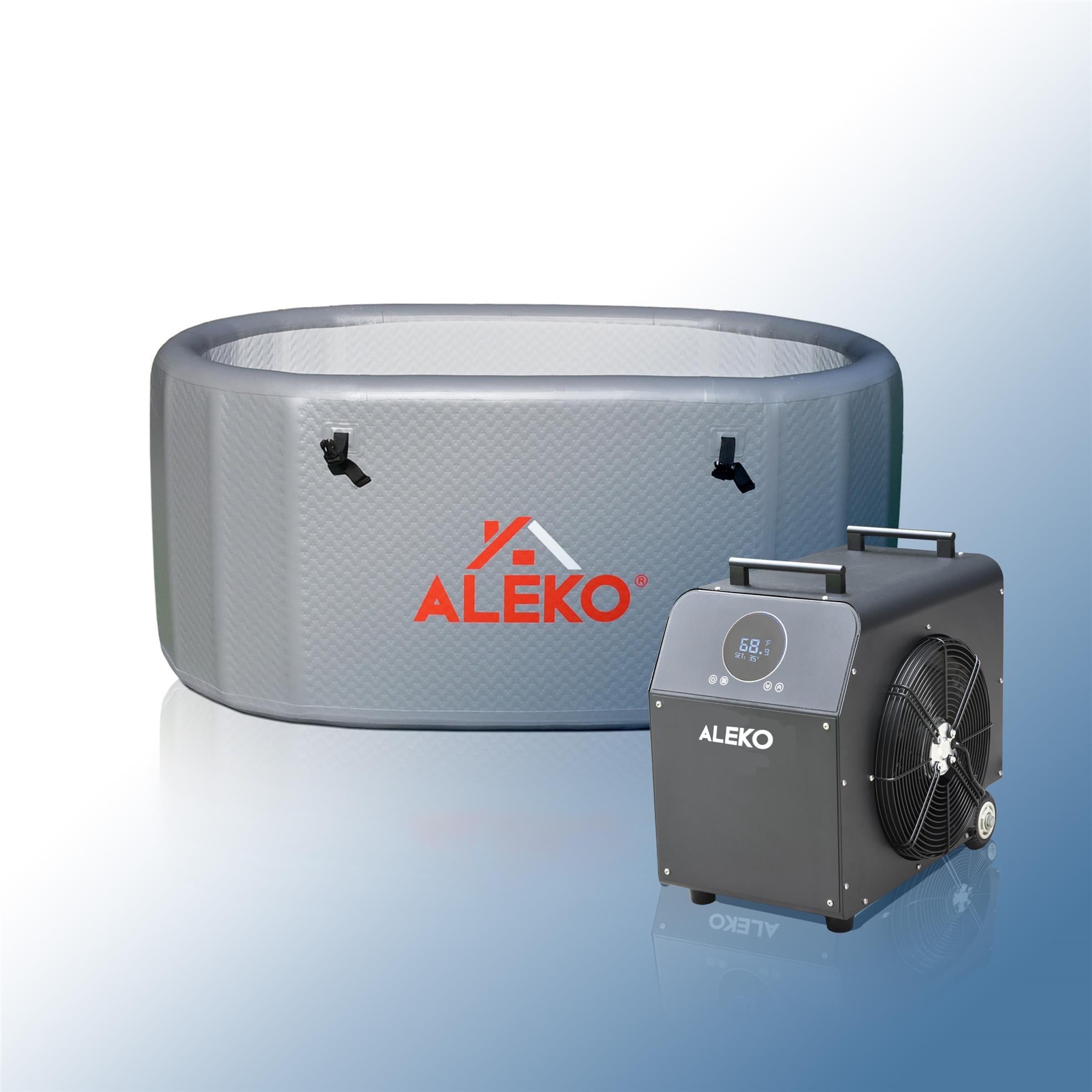 ALEKO Arctica Inflatable Cold Plunge and 0.8 Chiller Kit