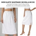 thumbnail image 5 of Women Half Slips Under Dress - Lace Hem, Elastic Waist, Knee Length Petticoat, 5 of 7
