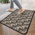 thumbnail image 4 of Multicolor Bigfoot and Checkerboard Pattern Door Rugs,Washable Non Slip Door Mats Indoor,Decorative Door Mats,Entry Mat Indoor for Entrance,Bedroom,Kitchen,Bathroom,30"x17", 4 of 6