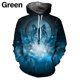 thumbnail image 2 of Sudadera con capucha para hombre nueva de otoño con estampado 3D de lobo y animales, jersey de lobo, moda urbana, sudaderas casuales de gran tamaño para hombre, 2 of 5
