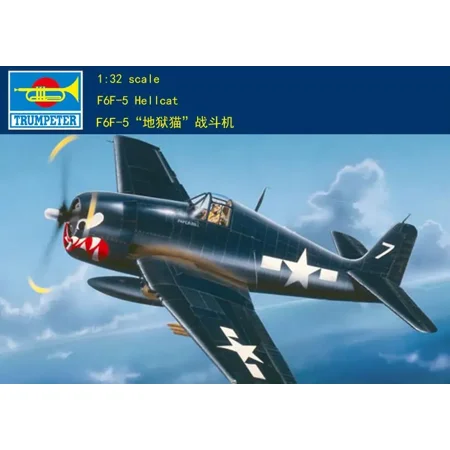 Trumpeter 02257 1/32 F6F-5 Hellcat Assemble Plastic Model Kit