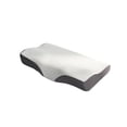thumbnail image 3 of MTBLYS Neck Support Pillow Contoured Design Slow Rebound Foam Core 30X50Cm Removable Washable Cover Home Bedroom Dormitory Light Blue Gray, 3 of 7