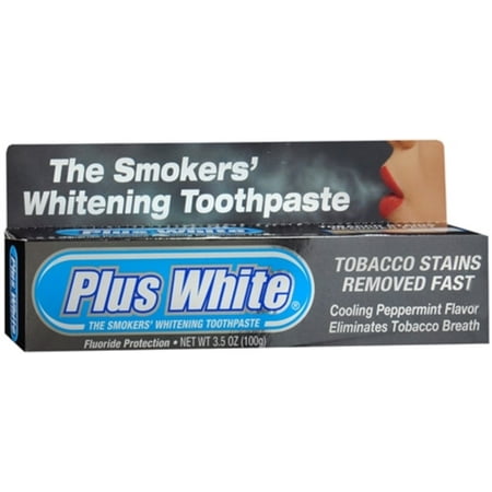 3 Pack - Plus White Smokers' Whitening Toothpaste 3.50 (Best Whitening Toothpaste For Smokers)