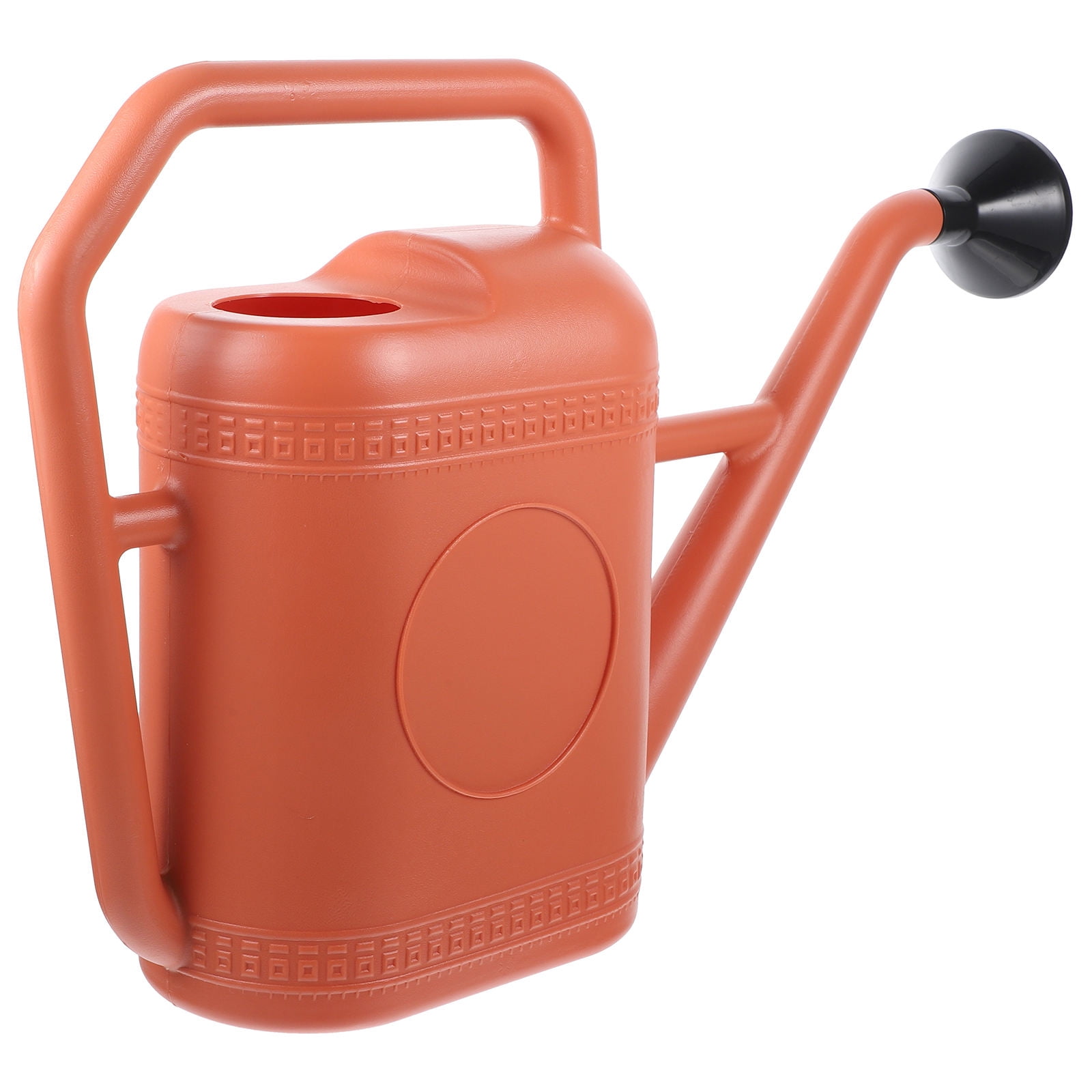 KAKOWELY 1Set Dark Red Plastic Watering Can for Garden with Long Spout Simple Design 18.86X12.58X4.52in