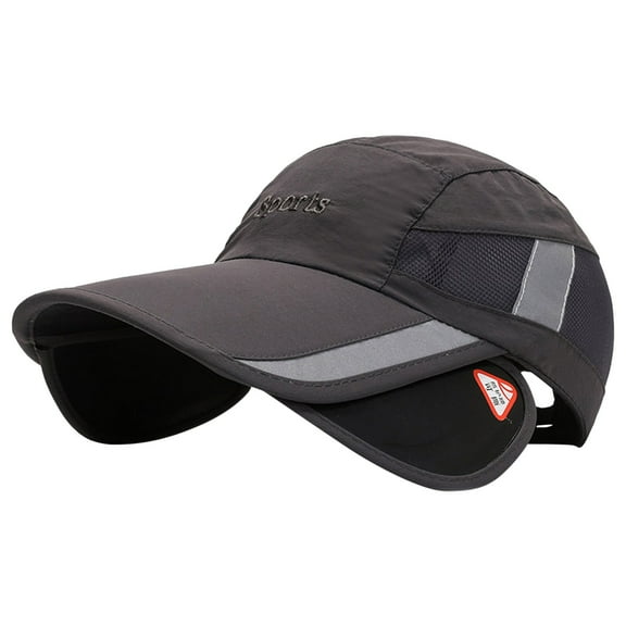 Hats Men Sunshade Baseball Cap Retractable Brim Summer Sunscreen Breathable Cap Cycling Sun Hat