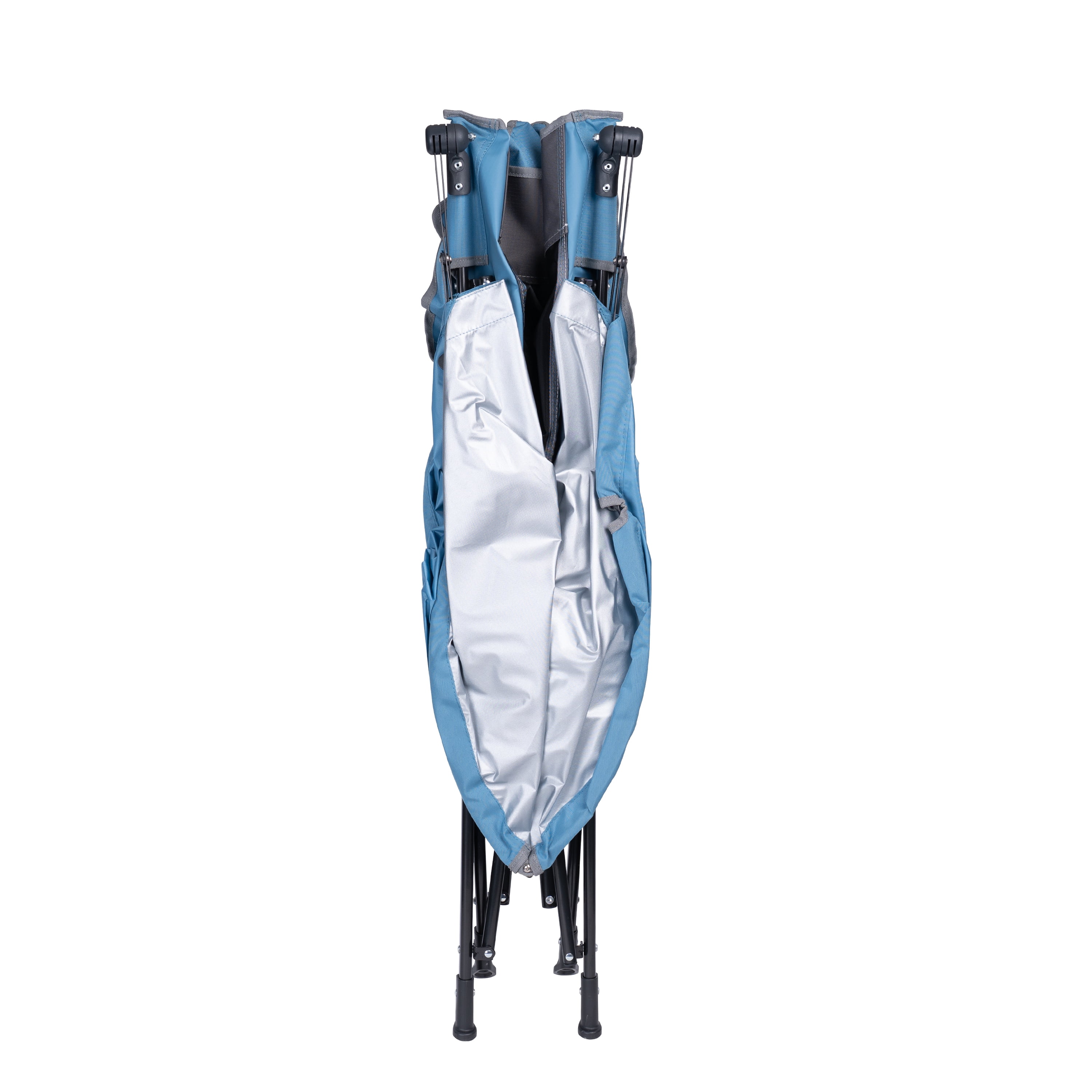 GCI Outdoor SunShade Comfort Pro Portable Folding Canopy Chair, Lichen Blue