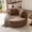 Brown, variant on Sdorens Oversized Round Chaise Lounge,Modern Lazy Floor Lounge Chair,Comfy Round Sofa Bed Couch,Deep Seat for Living Room,Bedroom,No Assembly,Brown(Plush Corduroy)