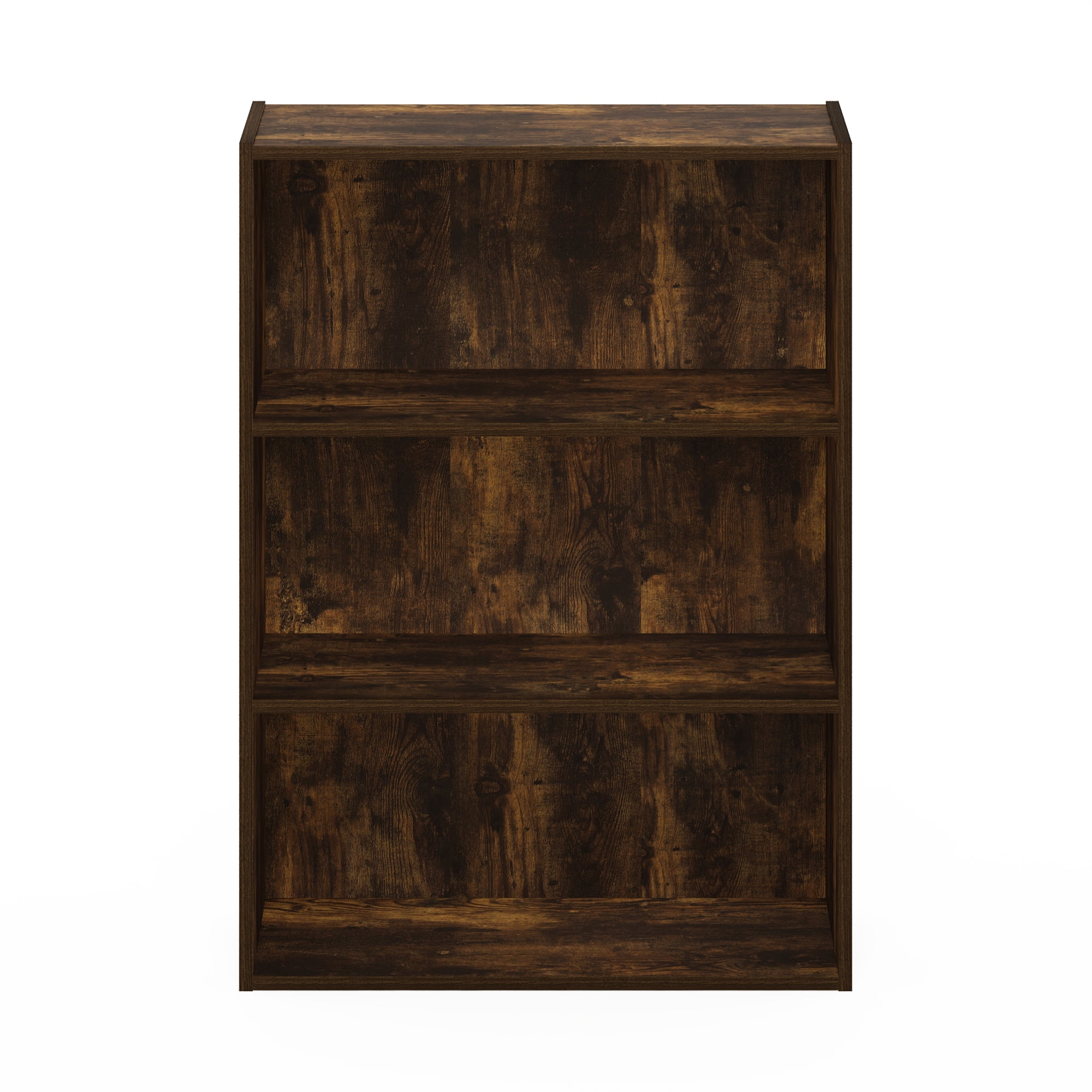 Furinno, Book Shelf, 3-Tier Open Shelf, Amber Pine - Walmart.com