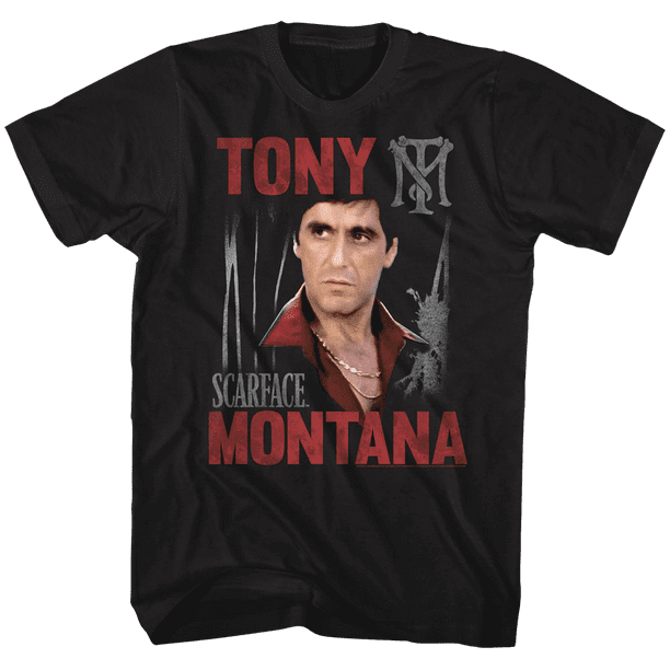 Tee-shirt Noir pour Adulte Scarface Tony Scarface