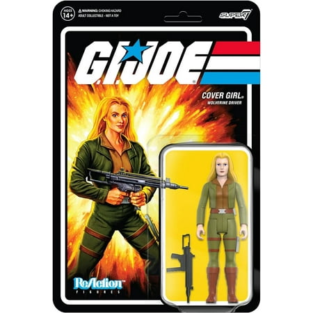 Super7 G.I. Joe Cover Girl - 3.75" G.I. Joe Action Figure with Accessory Classic Cartoon Collectibles and Retro Toys