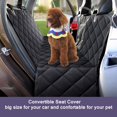 thumbnail image 3 of 4-in-1 Convertible Dog Seat Covers for Cars Back Seat: Pet Car Hammock for Large Dog with Mesh Window, Washable Scratchproof Waterproof Pet Seat Cover for Trunk and Front Seat, 3 of 6