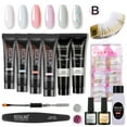 thumbnail image 1 of Ensemble d'Ongles en Polygel Sécuritaire Ongles Professionnels Bulider Gel Tout-en-un Trousse d'Outils de Lime de Manucure, 1 of 9
