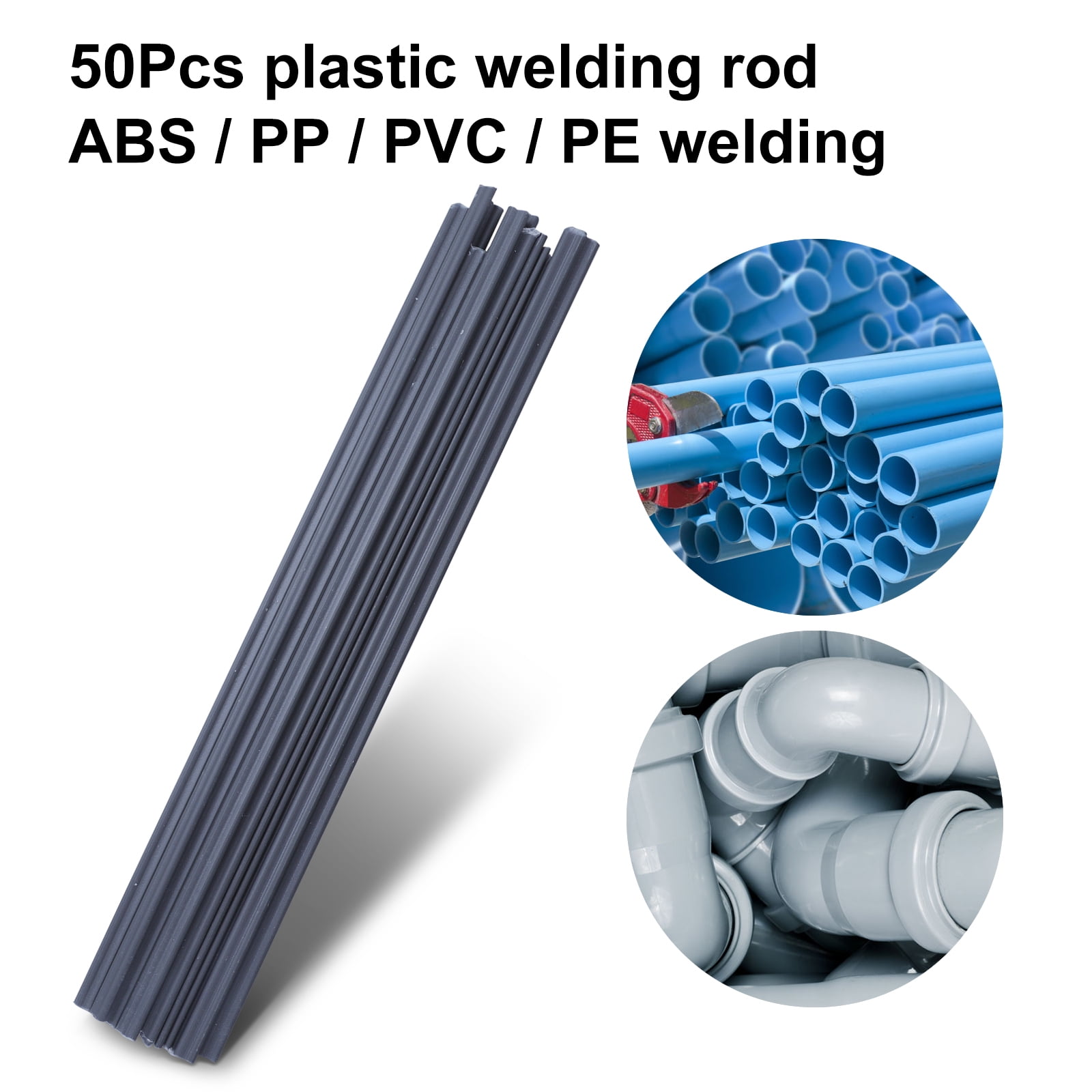 50pcs Plastic Welding Rods ABS//PP//PVC//PE Welding Sticks For Plastic Gun Welder