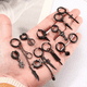 thumbnail image 3 of Aretes Falsos Piercing Hombre Imán Acero Inoxidable 25 pzs Earring-D NEGRO, 3 of 4