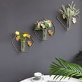 thumbnail image 7 of 100Fens Wall Decor Plant Holder, Gold Metal Wall Decor Vase, Wall Mounted Plant Tube Hanging Vase for Home Living Room Office, 7 of 7
