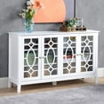 thumbnail image 2 of HomCom Vintage Sideboard Accent Cabinet, White, 2 of 9