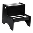 thumbnail image 5 of 2 Kids Step Stool with Handles Non Slip Wooden Double Step Stool for Toilet Training Bathroom Sink Bedroom, 5 of 9
