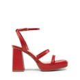 thumbnail image 2 of Sandalia DREAM PAIRS Plataforma con Tacones de 10 cm Rojo, 2 of 5