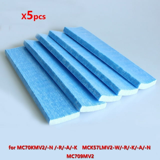 Luckyn 5 Pcs Air Purifier Filter for DAIKIN AC / MC Series Purifiers KAC017A4 KAC006A4 (Blue)