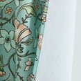 thumbnail image 5 of THD Florencia Floral & Birds Patterned Window Back Tab Rod Pocket Curtains Bedroom - Light Blocking Darkening Window Panels, Set of 2, 5 of 8