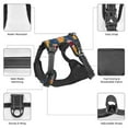 thumbnail image 6 of Lsque Burning Rugby Balls Dog Harness, No-Pull Pet Harness with 2 Leash Clips, Adjustable Soft Padded Dog Vest with Easy Control Handle for Large Dogs-, 6 of 9
