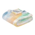 thumbnail image 3 of 70x55 Inches Glow in The Dark Blanket Cozy Throw Camping Blankets for Home and Outdoor Use Watercolor Soft Pastel Strokes, 3 of 8