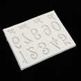 thumbnail image 2 of FLAMEEN Chocolate Mold,Household Number Alphabet Pattern Silicone Mold Non-Stick Cake Fondant Chocolate Craft Mould Gray,Silicone Mold, 2 of 8
