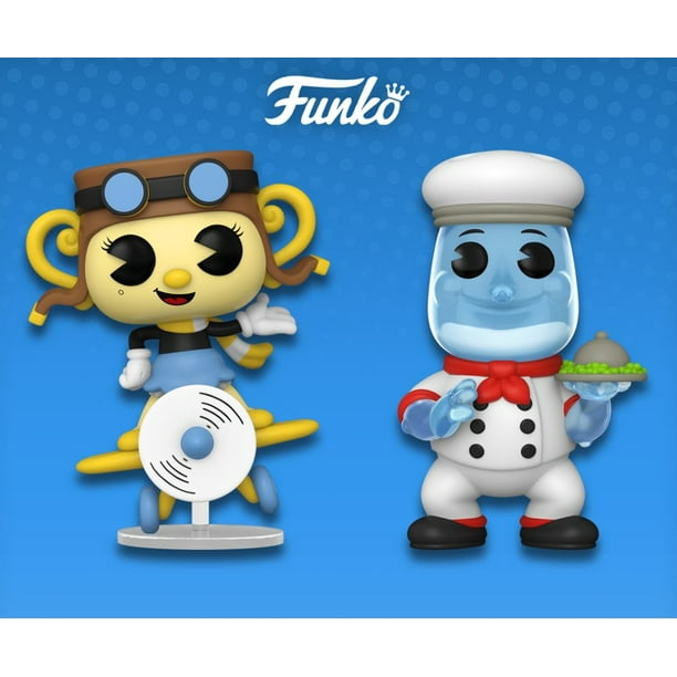 Funko Pop! Games: Cuphead 2 pack (Aeroplane Chalice/ Chef Saltbaker ...