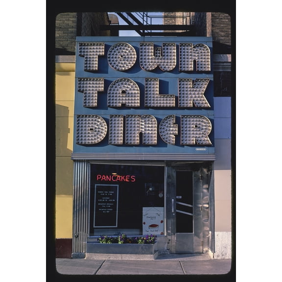 Town Talk Diner Canvas Wall Art (20" x 30")