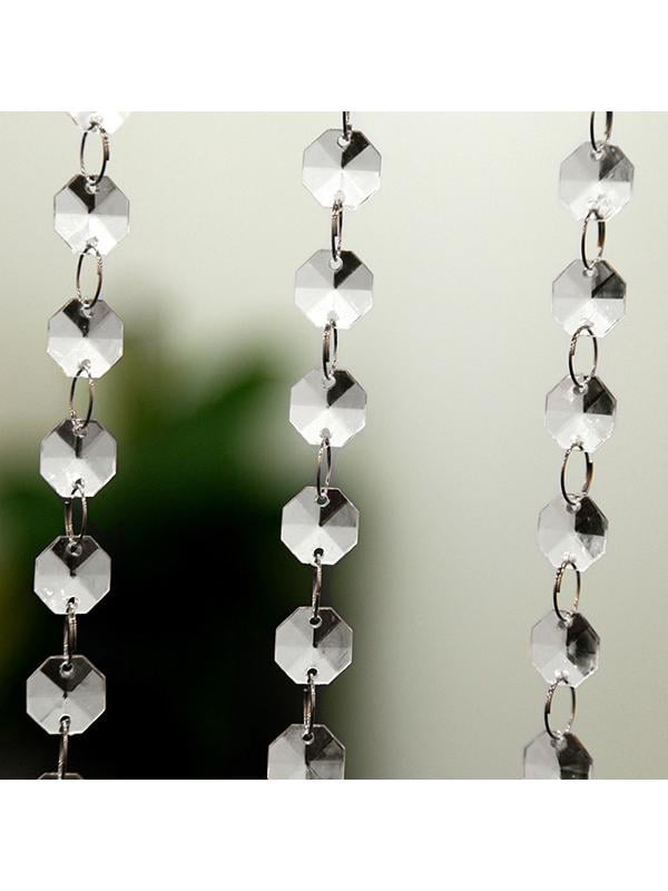 1000PCS Diamond Strand Acrylic Crystal Bead Curtain Wedding DIY Party Decoration 